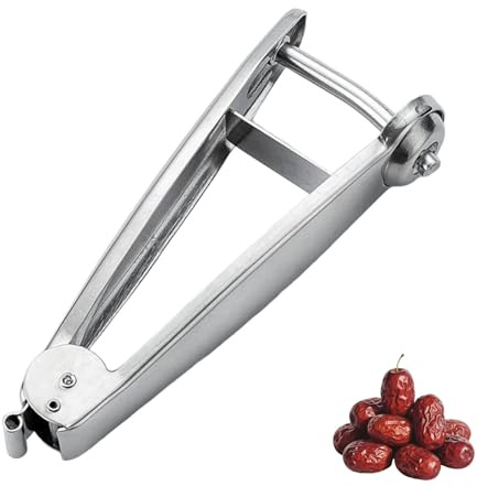 1 Pcs Stainless Steel Handheld Multi-Purpose Pitter – Removes Pits from Cherries, Olives, Red Dates & More with Ease