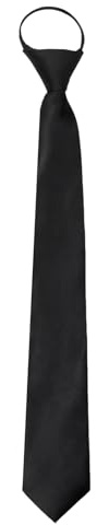 Pevlkawr Krawatte Schwarz Herren Krawatten Für Männer Tragbare Männerkrawatte Schlips Herren Fertig Gebunden Für Feiertagsveranstaltungen Oder Büro Jungen Mädchen Schuluniform 8 * 48cm