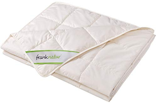 franknatur Lyocell Sommerdecke 240x220 Tencel Bettdecke mit Bio Baumwolle | leichte Sommerbettdecke, Bezug Bio-Baumwolle, atmungsaktiv, temperaturausgleichend, waschbar, Oeko-TEX