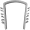 LTG PRO 12 Pcs Fence Panels Noise Stoppers Garden Fence Wind Anti Rattling Clips (Light Grey)