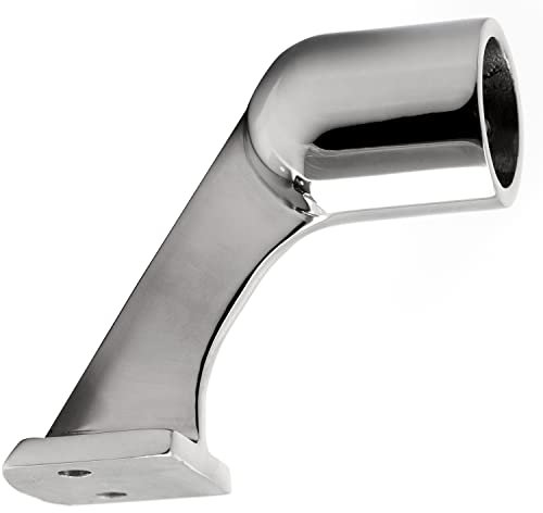 FASTON® Handlaufendstück 60° Feinguss poliert 22 mm (5 Stück) Edelstahl A4 V4A Handläufe Edelstahlrohr Geländer Halterung Bootshandlauf Endstücke Reling