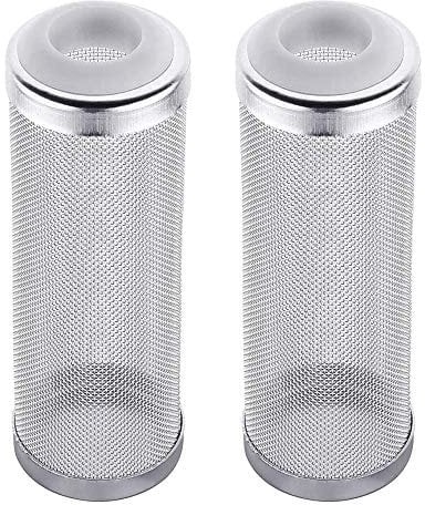 Gobesty Aquarium Aussenfilter Filterschutz, Edelstahlfilter Aquarium Filter, Guard Mesh Net Filter, Aquarium Schutzhülle für Schutz fliessen Fisch Garnele 16mm 2 Stück