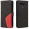 Fatcatparadise Kompatibel mit LG K41S / K51S Hülle, Leder PU Brieftasche Handyhülle Flip Case Silikon Bumper Schutzhülle Klapphülle. Lederhülle mit Kartenfächern und Standfunktion (Schwarz)