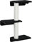 PawHut Árbol para Gatos de Pared con 3 Plataformas Cojín Extraíble y 2 Postes Rascadores de Sisal Torre para Escalar 63x28x93,5 cm Negro y Blanco