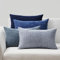 Topfinel Kissenbezug 30x50 cm blau 4er Set Cord körnig Kissenbezüge Kissenhülle Dekokissenbezug Sofakissen Dekokissen deko für Sofa Schlafzimmer Wohnzimmer Balkon Kinder flauschig Farbverlauf