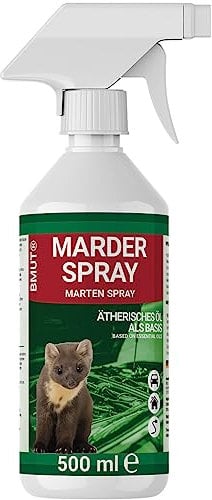 BMUT 500ml Marderspray für Auto, Dachboden & Garage, Sofort & Langfristig, Marderschreck & Marderabwehr