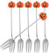 UPKOCH 6 Pièces Créatif Halloween Vaisselle Ensemble Halloween Fourchette Halloween Couverts Fourchettes À Citrouille Halloween Fourchette À Citrouille Fourchette À Gâteau Cure-Dent