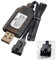 Aliwisdom Smart Universal RC Charger Cable with SM-4P Connector Plug for 7.4V 2S Lipo Battery, Compatible RC Car/Boat/Plane/Drone/Tank/Helicopters and Other Remote Control Toys