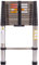 3.2m / 10.5ft Telescopic Ladder Extension Ladder Stainless Steel 330lbs Load Capacity, with Non-Slip Rubber Feet, Space Saving Portable Home Ladder
