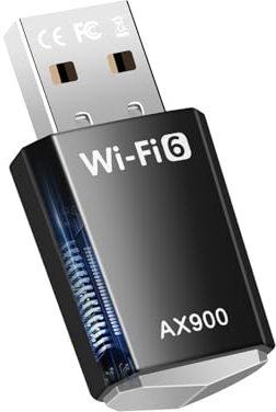RUIZHI WiFi 6 WLAN Stick für PC, AX900Mbs Dual Band Internet Stick (5,8Ghz/2,4Ghz), Free Drive WiFi Adapter WLAN USB-Adapter für PC/Desktop/Laptop Win10/11 (wifi6(no Bluetooth))