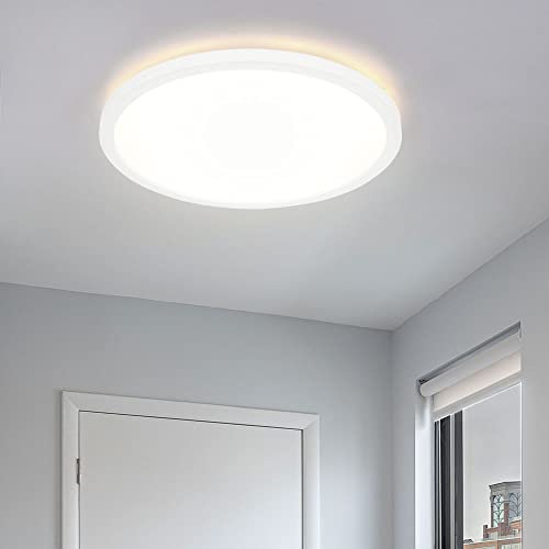 GLOBO LED Deckenleuchte 24 Watt Backlight Memory Funnktion IP44 weiß opal rund