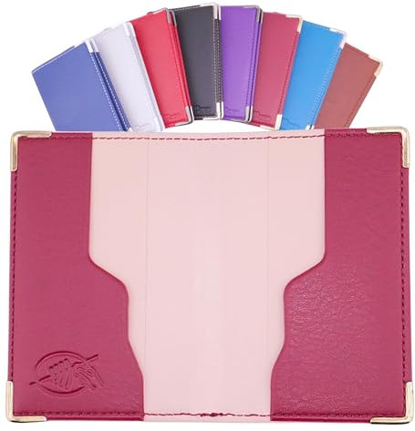 Ugozen Porta Carte Di Credito RFID Blocco Piccolo | Portacarta Custodia Anticlonazione per Uomo E Donna – Portafoglio compatto 4 Piazzole Sicura E Card Proteggi (Bordeaux)