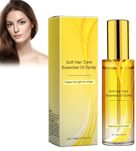 Pflegendes Haarspray mit ätherischen Ölen, Haaröl Repair & Anti-Frizz, Schwereloses Haaröl Spray & Glanzspray für Haare für Trockenes und Widerspenstiges Haar, Verwöhnt in den Spitzen hair oil#01