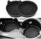 Car Cup Holder Coaster, Car Coasters for Cup Holders,Universal Removabl Vehicle Cup Holder Coasters for Most Cars, Waterproof Non-Slip Sift-Proof Spill Holder Car Interior Accessories 2 Pack-Black