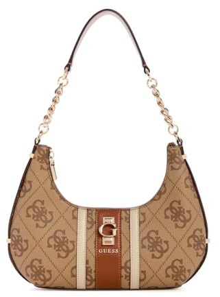 GUESS ERENIA GIRLFRIEND SATCHEL, COLOR LTL - MILCH LOGO LTL - MILCH LOGO ONE SIZE