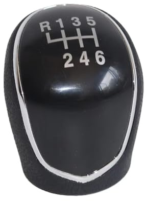 Hguvsjd Schaltknäufe Für Hyundai Ix35 2009-2015 Manueller Schaltknauf Leder Gamasche Boot Cover Hebel Shifter Griff Stick Boot Gaitor Auto Schaltknauf(Gear knob Black)