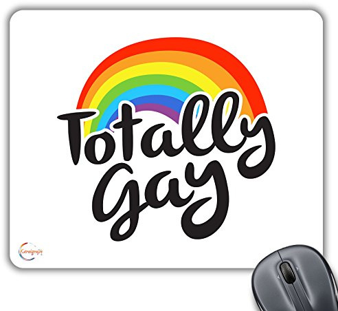 Coralgraph Inc CP412 Totally Gay Novelty Gift Printed PC Laptop Computer Mouse Mat Pad