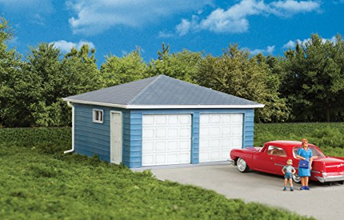 Cornerstone Two Car Domestic Garage Kit - Modellbahnzubehör - Garagekit - Garage Kit - Kinder - Modellbauer, Hobbyisten, ältere Kinder, Teenager, Erwachsene - Unisex