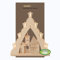 weigla - Lichterspitze original Erzgebirge I Motiv Rothenburg ob der Tauber I LED Lichterbogen Weihnachten I 7 Lampenkerzen + 1 Ersatzlampe I 7 x 34 V, 0,2 W, E10 I Weihnachtsdeko innen I aus Holz