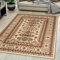 Carpeto Rugs Teppich Orientalisch Beige Klassisch Muster Kurzflor Öko-Tex Wohnzimmer 120 x 170 cm