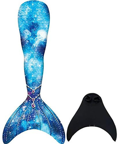 DNFUN Meerjungfrauenflosse Mädchen Neuer Mermaid Tail Badeanzug Meerjungfrauschwanz mit Meerjungfrau Flosse für Erwachsene und Kinder