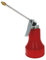 Utoolmart 400g Nozzle High Pressure Feed Oil Spray Gun Pneumatic Tool Vehicles Lubricants Bottle Oil Can with Long Nozzle Detachable Metal Straight Rigid Spout Manual Pump Oil Tool 1pcs