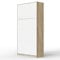 SMARTBett Schrankbett Standard Eiche Sonoma/Weiss 90 Vertikal