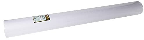 PRONAPPE - Réf. R805001I - Nappe jetable en papier gaufré - Rouleau de 50 M de long et 1,20 M de large - Gaufrage unique, esthétique et profond - Fabriqué en France - Couleur blanche