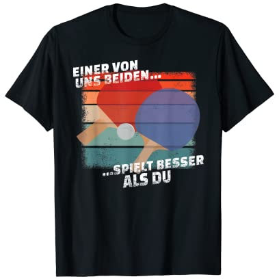 Tischtennis Zubehör Gadget für Ping Pong Set als Tischtennis T-Shirt