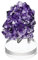 BTSKY Small Size Adjustable Silver Metal Arm Display Stand Easel with Round Acrylic Base, Display Holder for Geodes Rock Mineral Agate Fossil Coral Coin