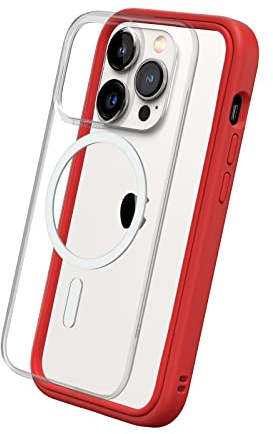 RhinoShield Mod NX Hülle für MagSafe für iPhone 14 Pro | Starker Magnet, Bumper-Case mit Backplate, modulares 2-Wege-Design, Fallschutz nach Militärstandard