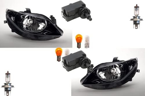 Johns, Scheinwerfer passend für Seat Ibiza 6J 08-12 Leuchtmittel Satz L R m. Stellmotor