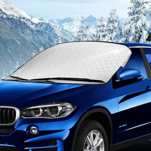 Sonnenschutz Auto Frontscheibe,Frontscheibenabdeckung, Autoabdeckung, Winter Sommer Windschutzscheibe Abdeckung Faltbare, FüR Die Gegen Schnee, EIS, Frost, Staub, Sonne