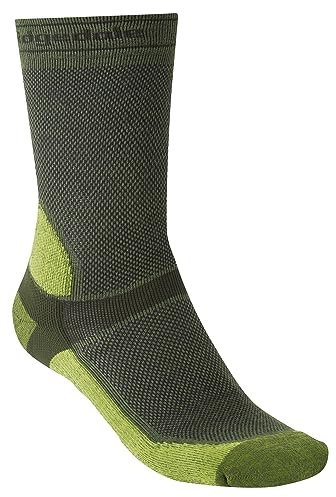 Bridgedale Herren 710357/334/XL SOCKEN, Dunkelgrün/Limette, XL