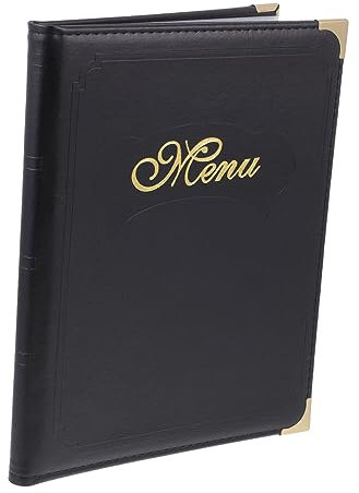 ABOOFAN 1 Pc Libro De Menú A4 Blocs Cartas De Menu Restaurante Titular De Menú A5 Carpeta De Comida Cubierta Menu Portada Libro A5 Libro De Menu De Restaurante Pu Cheque Tarjeta