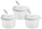 Milk Powder Dispensers, 3 Pack Containers Tiny to Tots 0M+ BPA Free, 3 Separate Compartment Baby Formula Portioning Storage Containers (White, 3 Pack)