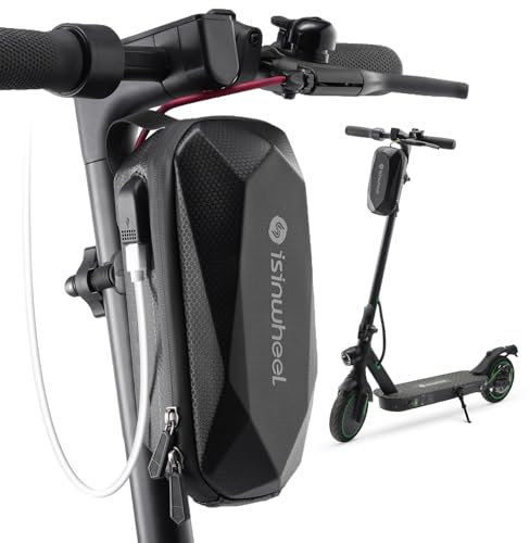 E Scooter Tasche mit USB,2L Lenkertasche für Elektroroller,E Bike Front Tube Tasche Wasserdicht Gurt Seil für Gegenstände Schlüssel,Karten,Geldbörsen,Brillen,etc,E Scooter Zubehör,1S Demontage