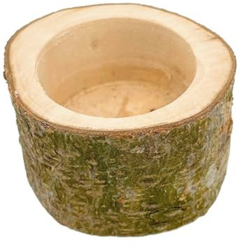 Sweetness Gamelle pour hamster et écureuil pour animaux de compagnie, bûches en bois, pour petits animaux, gamelles faciles à utiliser