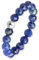 GD GOOD.designs Anti Stress Ring aus Lapislazuli Naturstein Perlen für Damen - Elastische Anxiety Rings - Fidget Ringe I Ringgröße 52-60