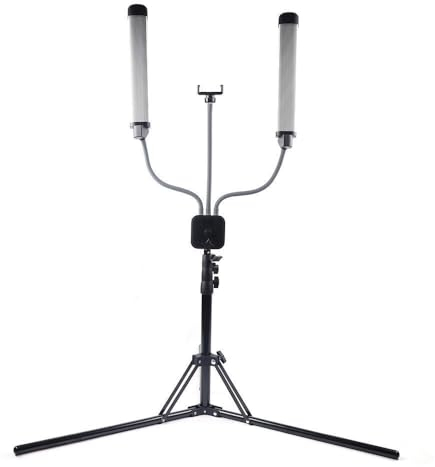 MEHOOSPVN Kosmetiklampe Ringlicht mit Stativ 40W Dimmbares LED Videolicht Fotografie Licht-Set Studio Beleuchtung mit Stativ und Tragtasche für Make-up, Wimpern, Augenbrauen Tattoo 3000-6000K, CRI 90+