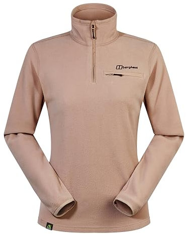 Berghaus Prism 2.0 Micro Jacke mit halblangem Reißverschluss Fleecejacke für Mädchen, Pink Clay, 36
