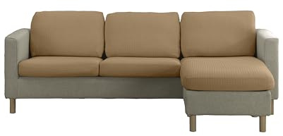 Estoralis | Sumatra | Superelastischer Sofa-Sitz- und Rückenkissenbezug | Maximale Anpassungsfähigkeit | Farbe - C/ 06 Beige | Größe XL (zwischen 50–85 cm x 130–185 cm und 10–20 cm hoch)