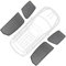 Autofenster Sonnenschutzrollos Für X6 F16 2015-2019 Auto Seitenfenster Sonnenschutz Windschutzscheibe Sonnenschutz Sonnenschutz Sonnenschirm Kinder Vorhänge Auto Sonnenblende(4PCS Side Windows)