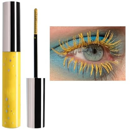 5D Silk Fiber Mascara Waterproof Long-Lasting Not Blooming Eye Lashes Mascara Thick Curling Lengthening Volume Bunt Wimperntusche Fast Dry False Lash Effect Extension Make-Up (#07, 6ML)