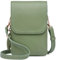 Roulens kleine Handy Umhängetasche Damen, Handytasche mit Geldbörse zum Umhängen, PU Leder Tasche damen für Frauen Designer, verstellbarer Riemen und Schlüsselanhänger