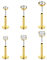 MODRSA 20G Lippenpiercing Damen Gold Eindrücken Nasenstecker Chirurgenstahl Flach Tragus Helix Labret Medusa Piercing Klar CZ Chirurgenstahl Piercing Schmuck