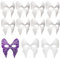 zrfgbxim 10 Stück Papiermasken zum Bemalen, Schmetterlingsmaske, DIY Weißes Masken zum Anmalen, Unbemalte DIY Papier Maske, Cosplay Masken für Halloween Maskerade Party Maskenball Masken