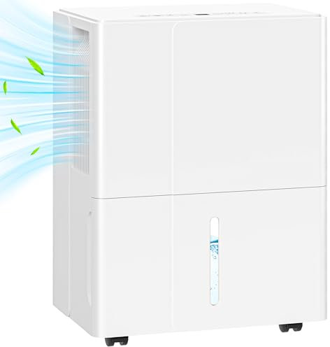 HOMCOM 30L/Day Dehumidifier with Activated Carbon Air Filter, Continuous Drainage, 4.7L Water Tank, 24H Timer, Dehumidifier for Home Damp, Bedroom, Condensation, Mould, Laundry Drying