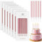 Annickee 42PCS Birthday Cake Candles, 5.5 inch Long Thin Cake Candle, Birthday Candles for Cakes with Holder, Festivals Decorations Set, Candle for Wedding Anniversary (Rose Gold)