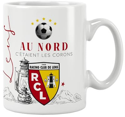 ÉNJA Création Mug - Tasse Lens, Cadeau Parfait pour les Supporters, Design Unique et Haute Qualité .Céramique haute qualité 11oz - 320 ML (Mug LENS)